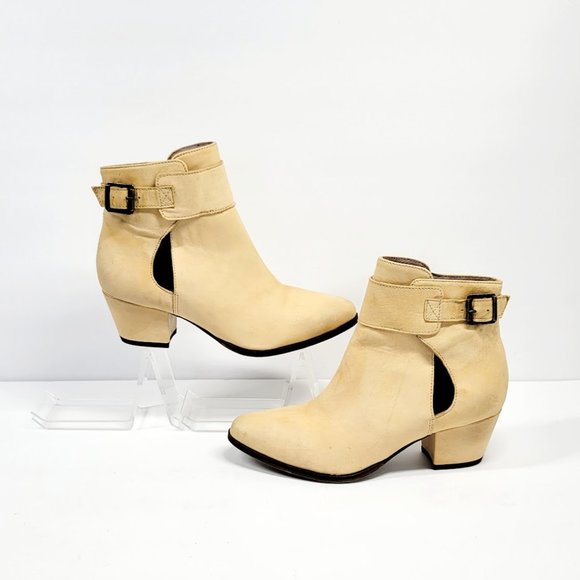 FREE PEOPLE Belleville Ankle Bootie natural Sz 37 - Picture 5 of 7
